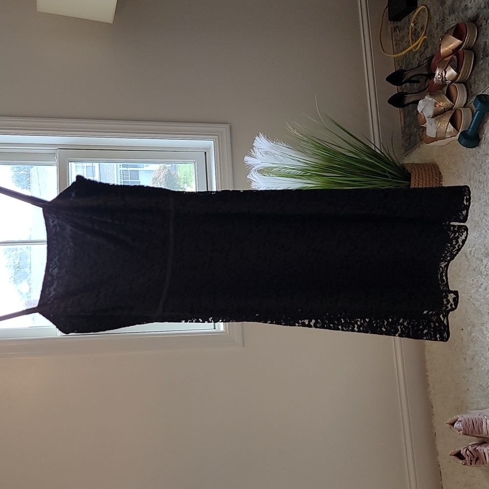 Little black lace dress